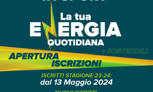 APERTURA ISCRIZIONI STAGIONE 2024-25