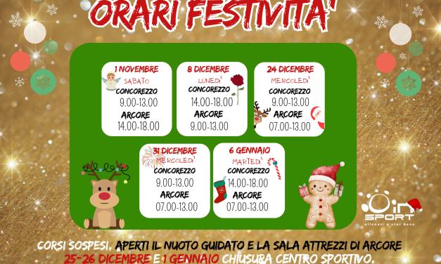 ORARI FESTIVITA’ 2025-26