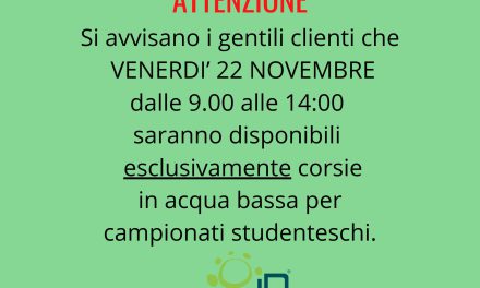 Avviso campionati studenteschi 22/11/24
