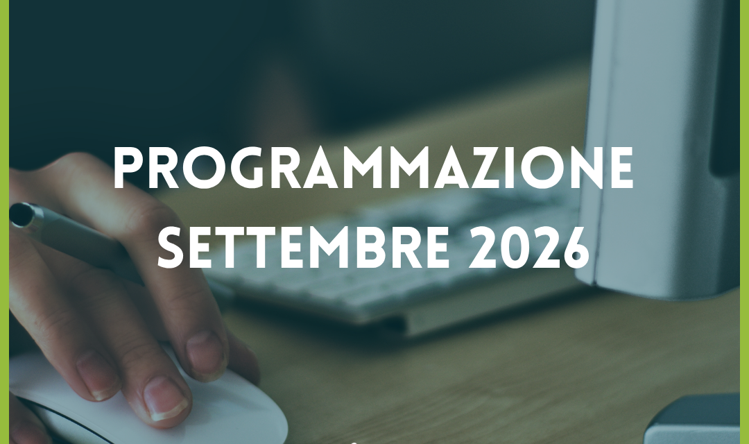 Il programma di settembre 2026