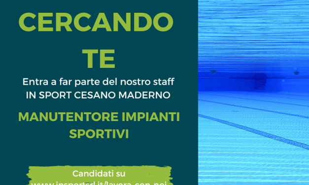 Ricerca Staff – Manutentore impianti sportivi