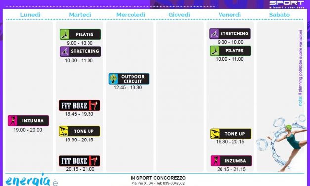 CORSI FITNESS TERRESTRE settimana evento – MOVEMENT 21-25 settembre 2020 –