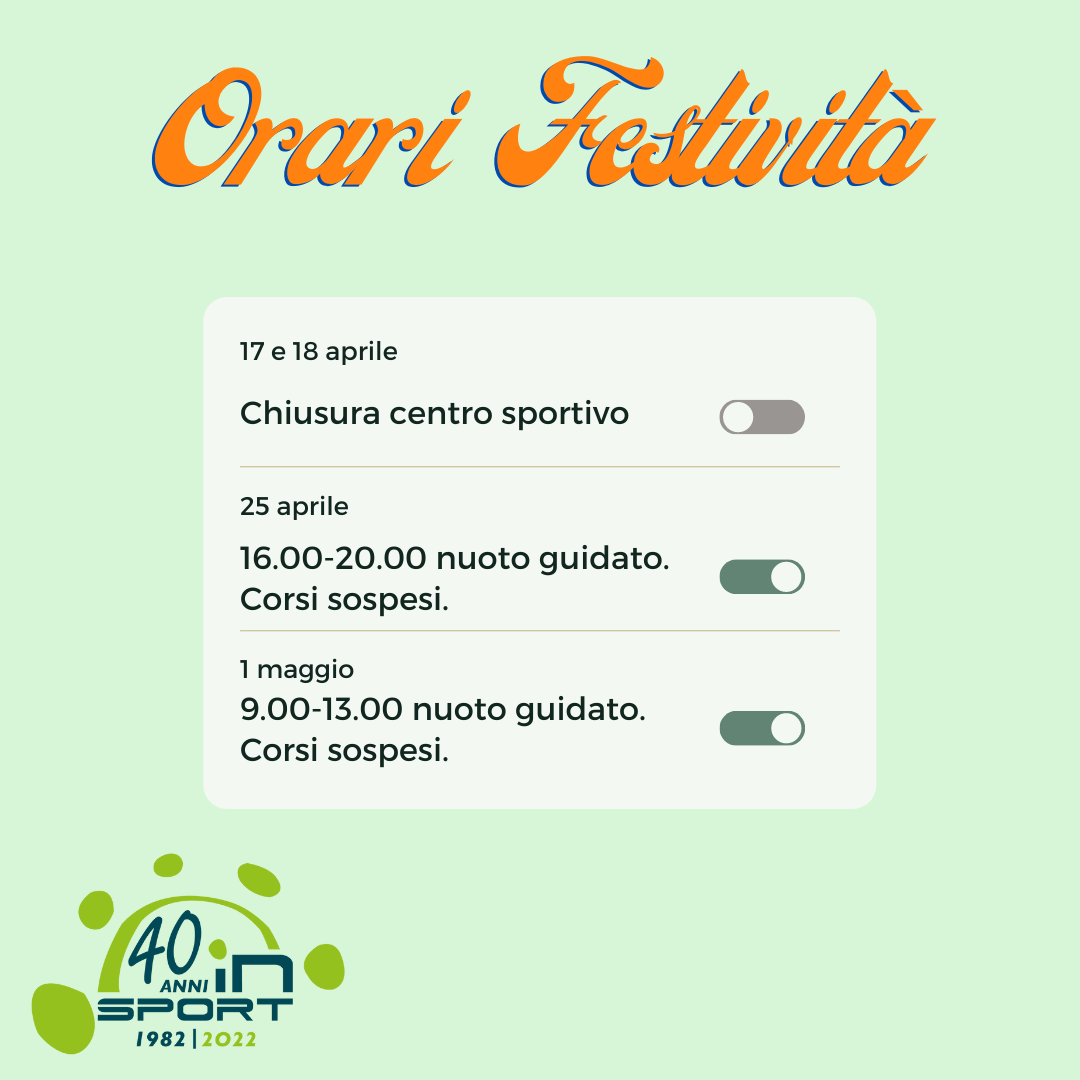 Copia di Orari festività