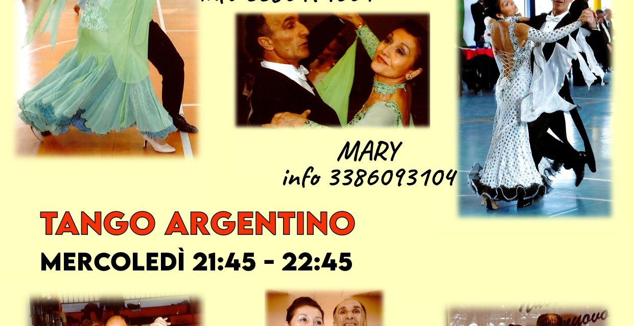 CORSO DI BALLO LISCIO DA SALA E TANGO ARGENTINO