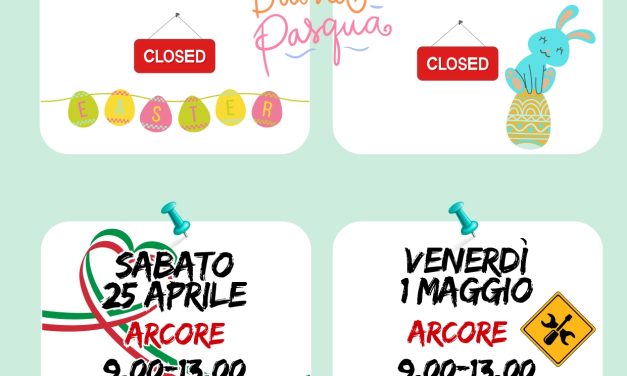 ORARI FESTIVITA’
