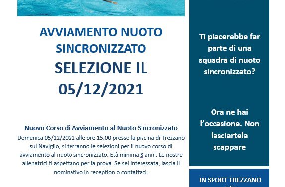 Avviamento Nuoto Sincronizzato