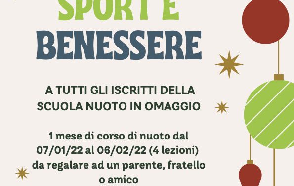 Promozione di Natale Corso di Nuoto