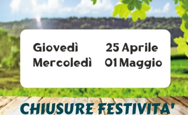 AVVISO CHIUSURA PER FESTIVITA’