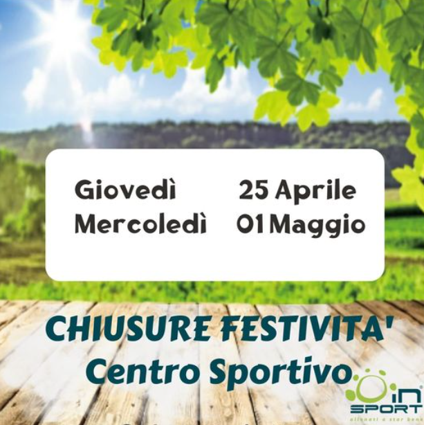 AVVISO CHIUSURA PER FESTIVITA’