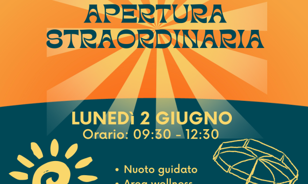 Apertura straordinaria 2 giugno