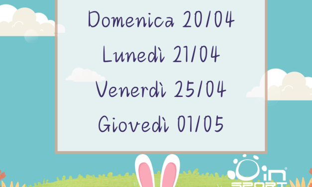 Chiusure centro Festività Pasqua