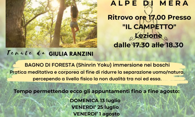 BAGNO DI FORESTA E YOGA SCIAMANICO