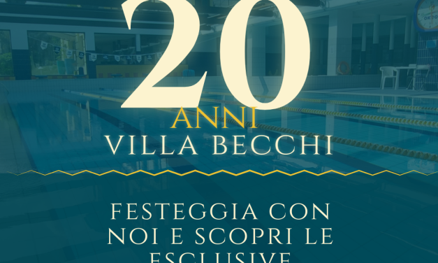 7 luglio 2026: 20 anni di Villa Becchi, festeggiamo insieme