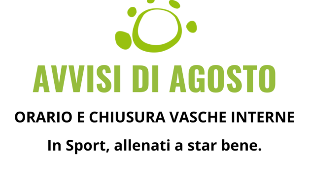 Avvisi Agosto